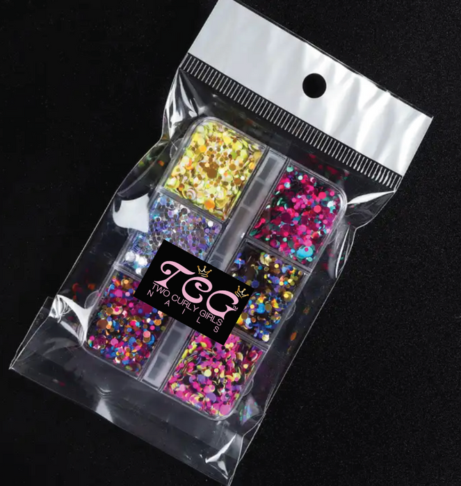 Multi Coloured Macaroon Glitter Pack