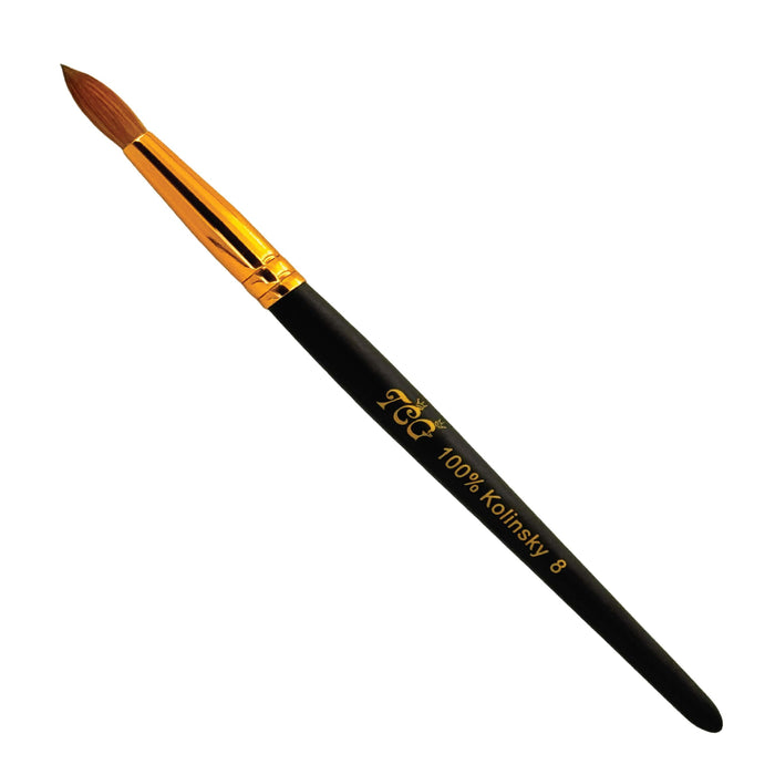 No.8 Acrylic 100% Kolinsky Brush