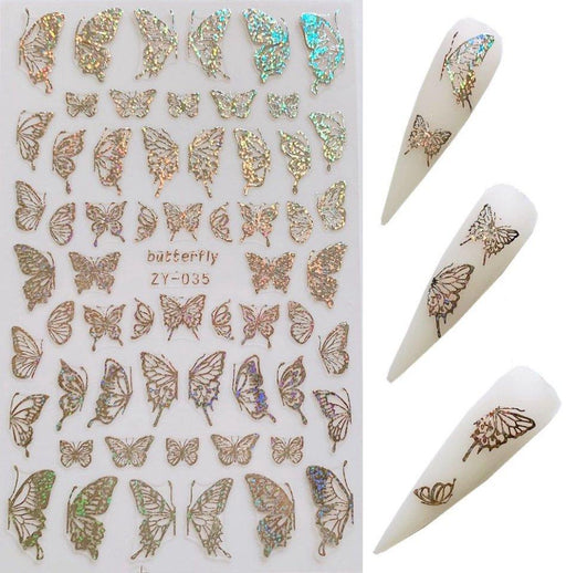 35 Silver Butterfly Sticker - NSI NZ Ltd
