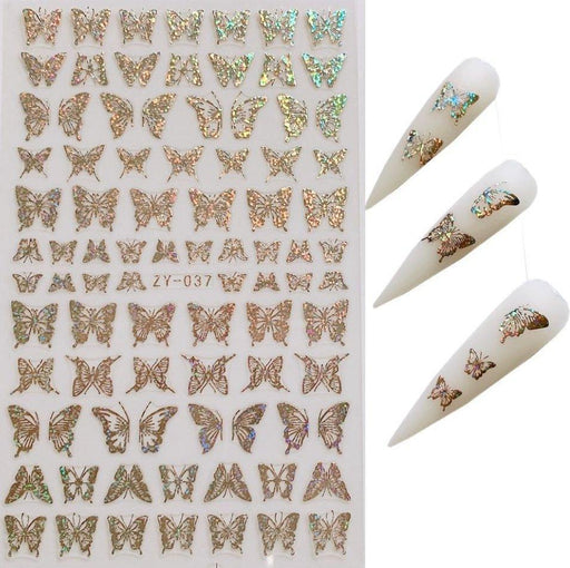 37 Silver Butterfly Sticker - NSI NZ Ltd