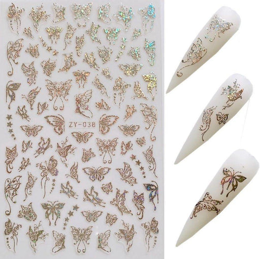 38 Silver Butterfly Sticker - NSI NZ Ltd
