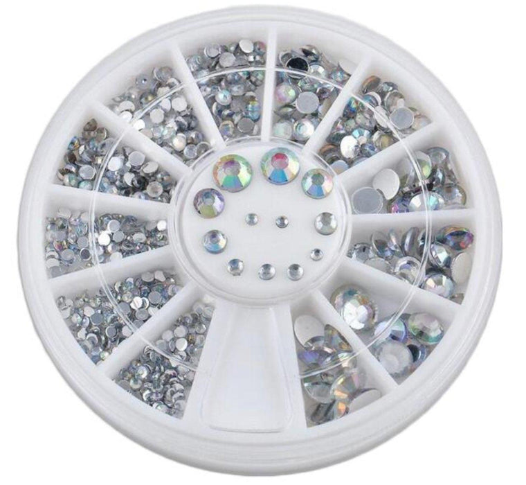 1.5, 2, 3 & 4mm AB Colour Rhinestone Wheel