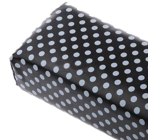 Black Polka Dot Leather Hand Cushion