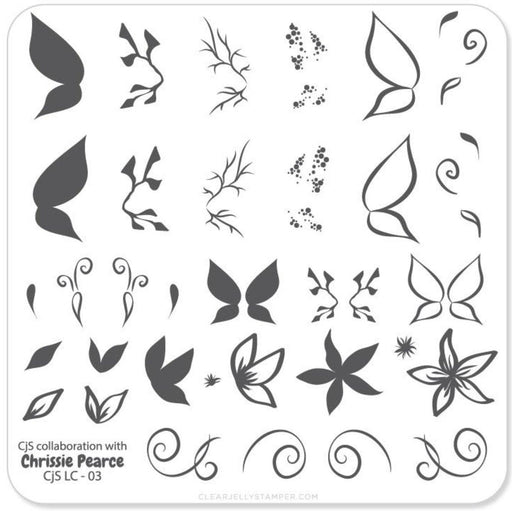 Chrissie Pearce's Butterfly (CjSLC-03) - Steel Stamping Plate
