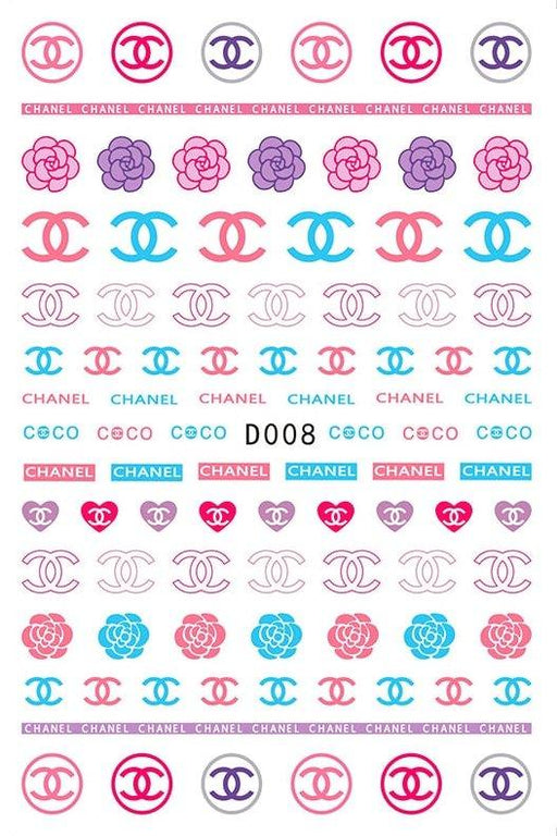 D008 Designer Nail Stickers - NSI NZ Ltd