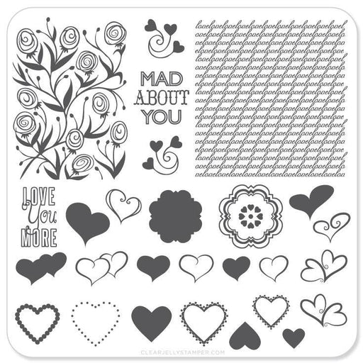 Small Stamping Plate Layers Of Love