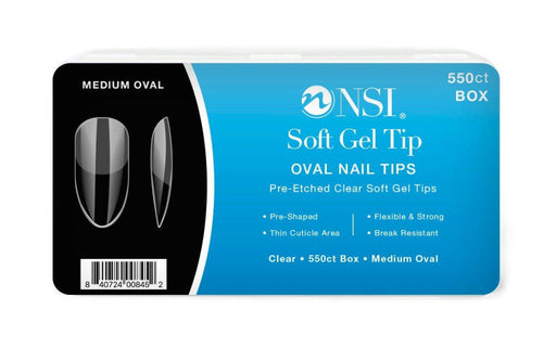 Medium Oval Soft Gel Tips - NSI NZ Ltd