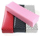 Pink Polka Dot Leather Hand Cushion