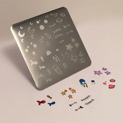 Sea and Stars Doodle (CjS-19) - Steel Stamping Plate