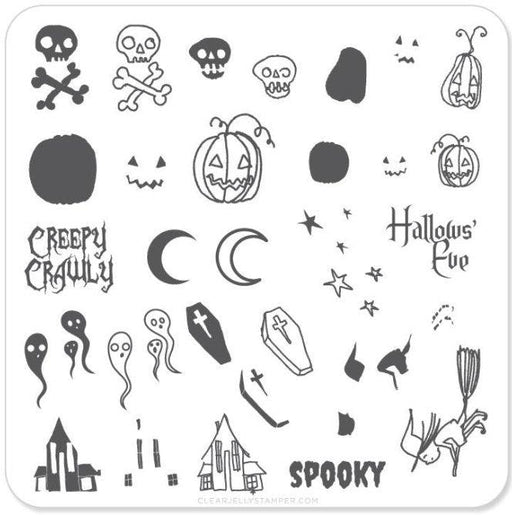 Small Stamping Plate Spooky