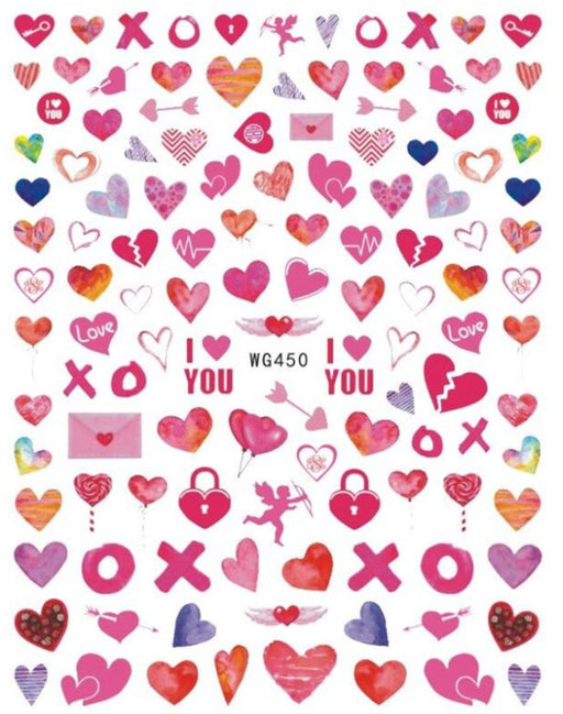 WG450 Valentines Nail Stickers - NSI NZ Ltd