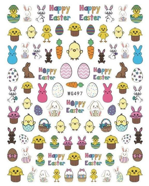 WG497 Easter Nail Stickers - NSI NZ Ltd