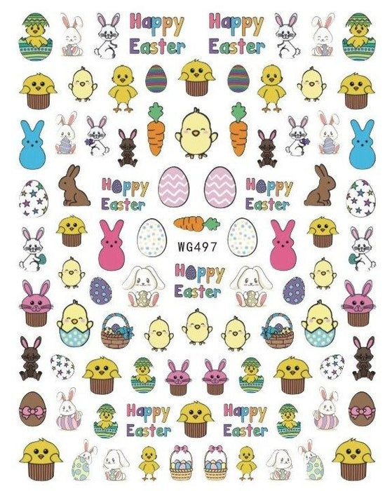 WG497 Easter Nail Stickers - NSI NZ Ltd