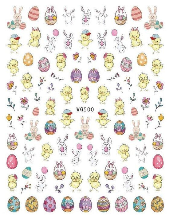 WG500 Easter Nail Stickers - NSI NZ Ltd