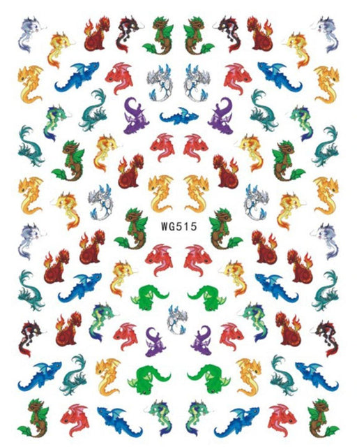 WG515 Dragon Nail Stickers - NSI NZ Ltd