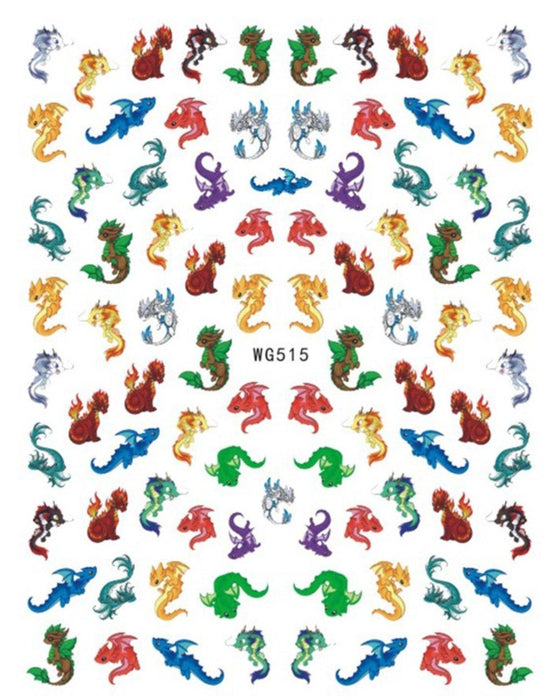 WG515 Dragon Nail Stickers - NSI NZ Ltd