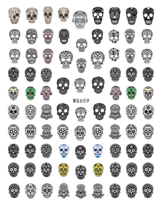 WG659 Skull Nail Stickers - NSI NZ Ltd