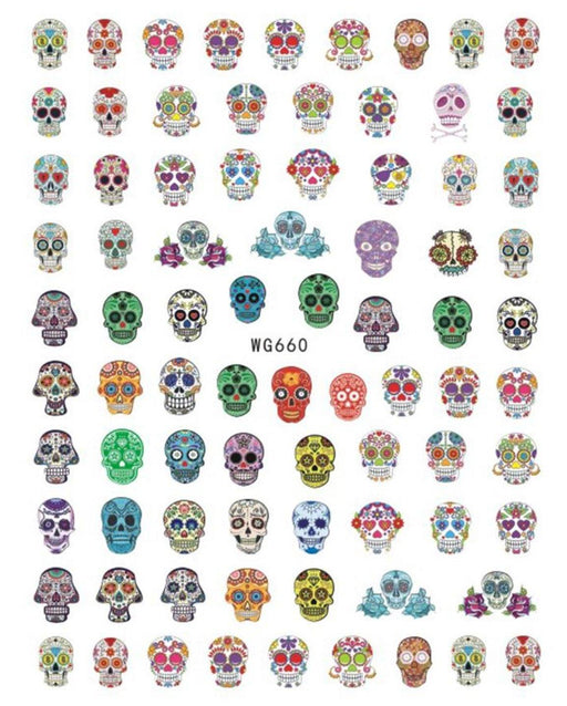 WG660 Skull Nail Stickers - NSI NZ Ltd