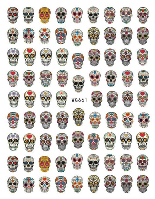 WG661 Skull Nail Stickers - NSI NZ Ltd