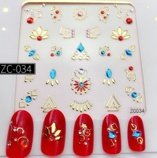ZC034 Nail Gem Sticker - NSI NZ Ltd