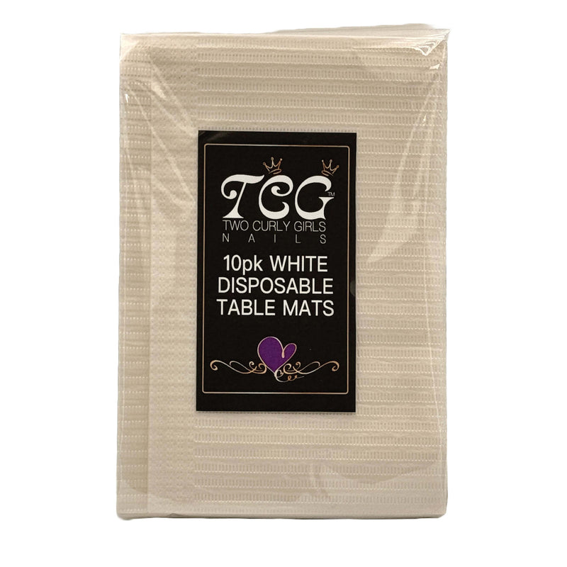 White Disposable Table Mats 10pk