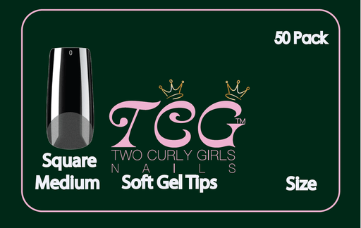 50 Medium Square Soft Gel Tip #0 - NSI NZ Ltd