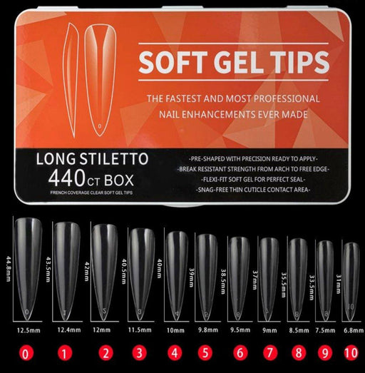 550 Long Stiletto Soft Gel - NSI NZ Ltd