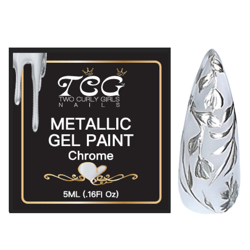5ml Metallic Gel Paint Chrome