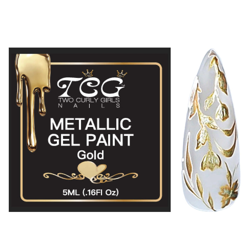 5ml Metallic Gel Paint Gold