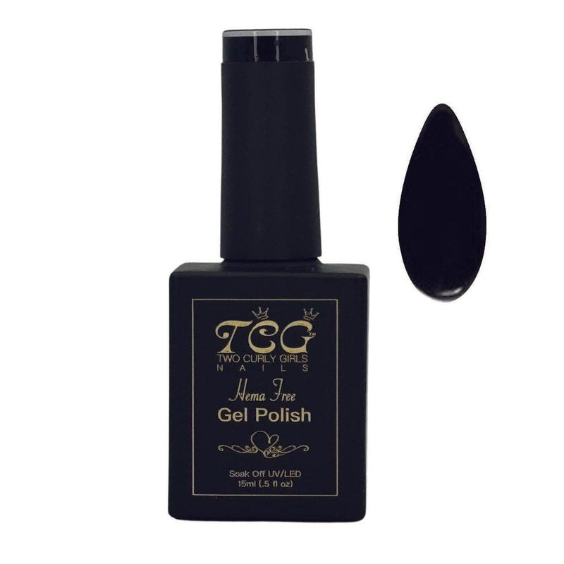 TCG Jet Black Gel Polish 15 ml – HEMA-Free Professional Gel Polish NZ
