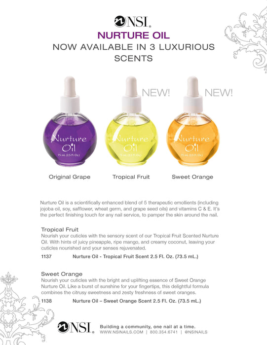 Nurture Cuticle Oil Tropical Fruit 74ml - NSI NZ Ltd