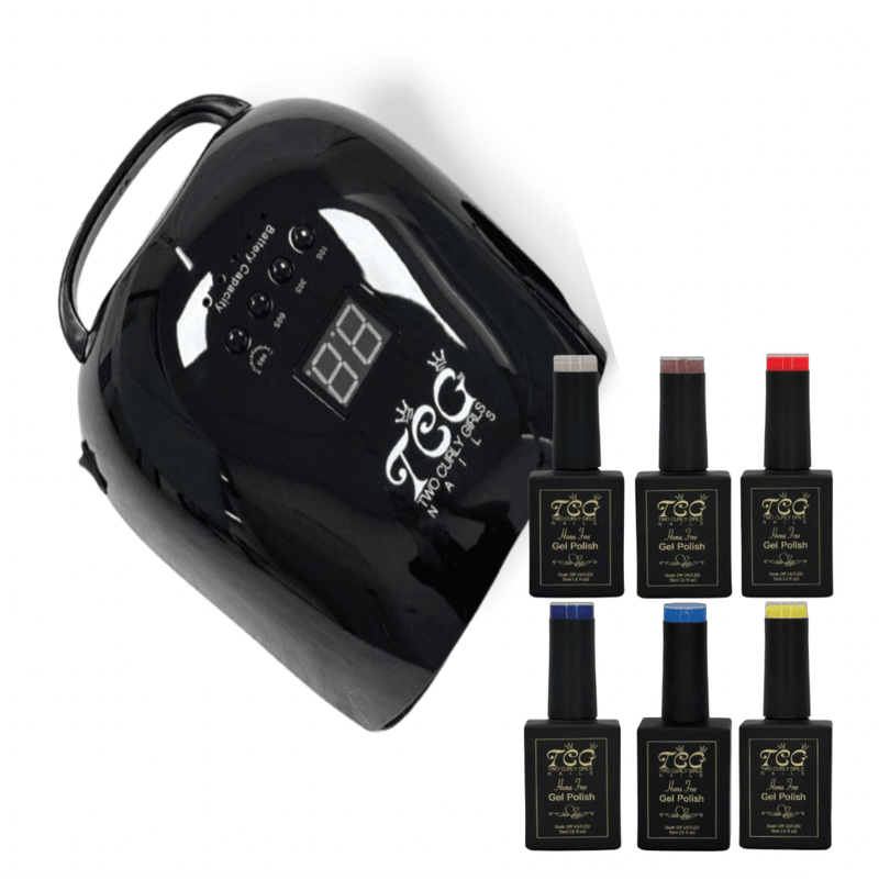 TCG Gel Lamp and 6 Polishes - NSI NZ Ltd