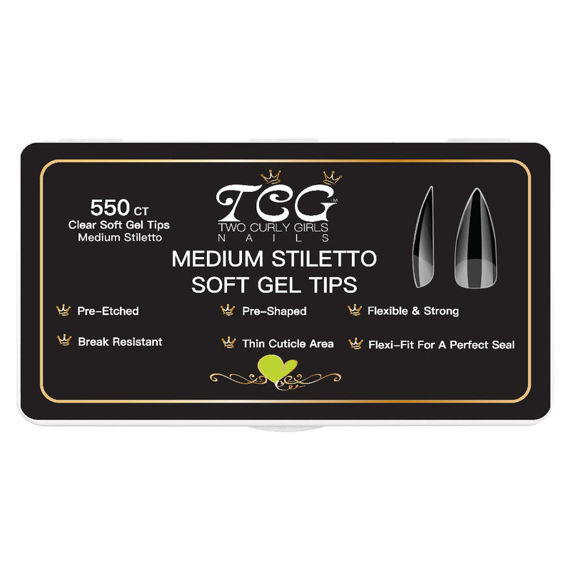 550 Medium Stiletto Soft Gel