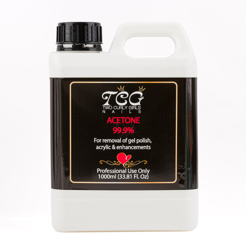 Acetone 1 Litre | TCG Nail Polish Remover & Soak Off Solution NZ