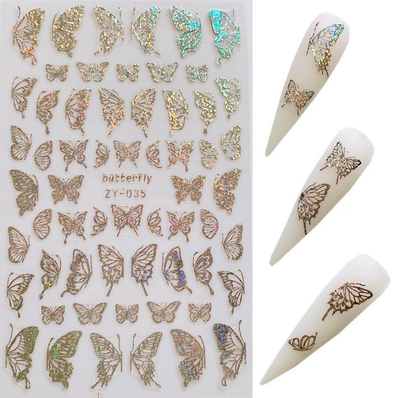 35 Silver Butterfly Sticker - NSI NZ Ltd