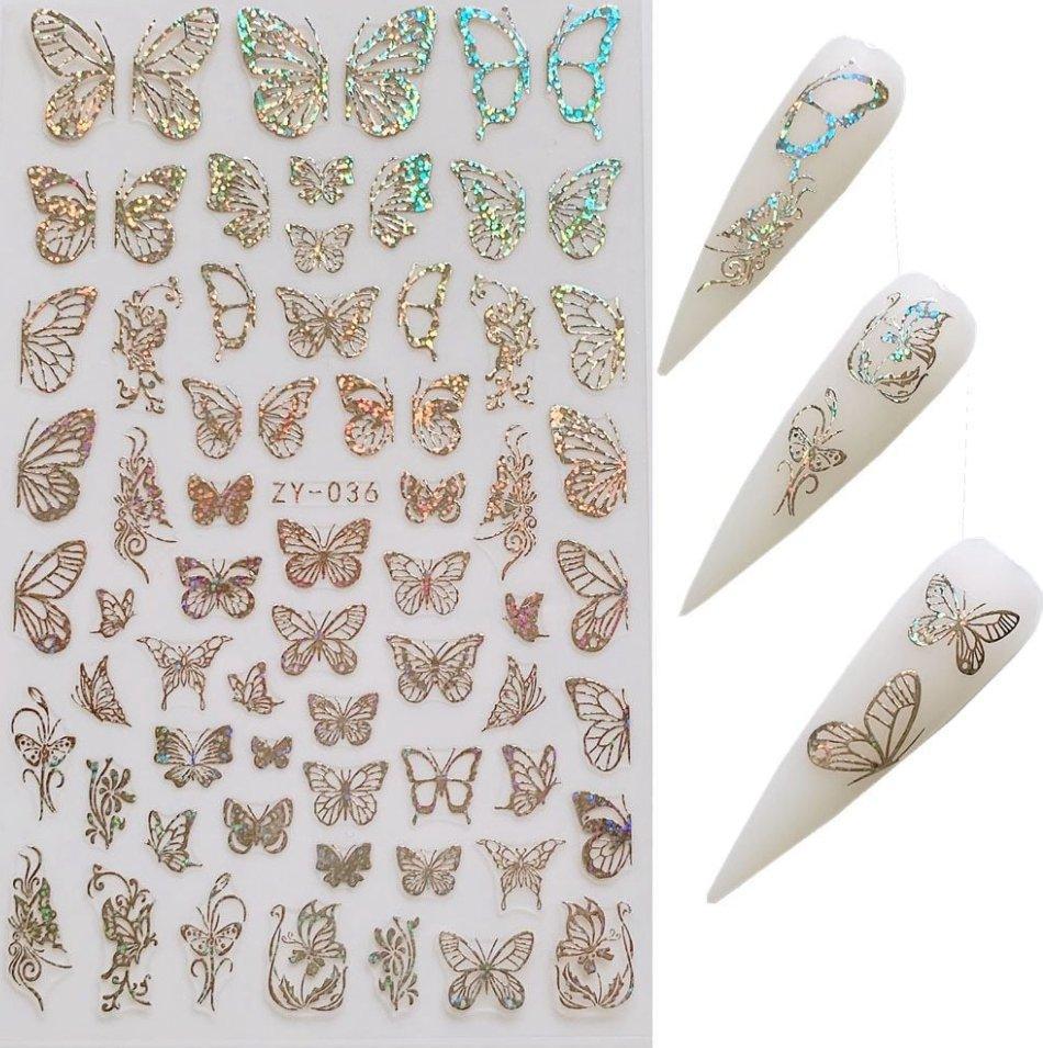 36 Silver Butterfly Sticker — NSI NZ Ltd