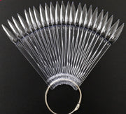 40 ct Stiletto Fan Display Clear - NSI NZ Ltd