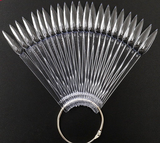 40 ct Stiletto Fan Display Clear