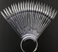 40 ct Stiletto Fan Display Clear