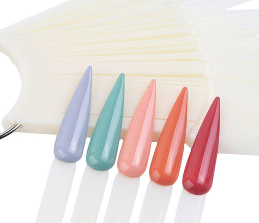 40 ct Stiletto Fan Display Clear - NSI NZ Ltd