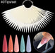40 ct Stiletto Fan Display Natural