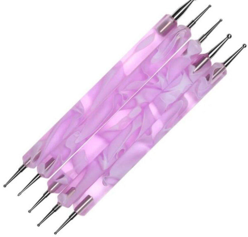 5 Piece 2 way Purple Dotting Tool Set - NSI NZ Ltd