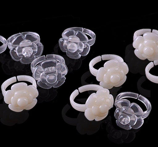 50pc Nail Polish Clips For Display Flower Clear - NSI NZ Ltd