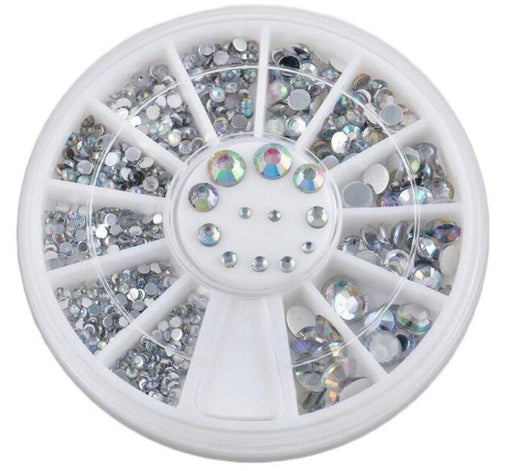 1.5, 2, 3 & 4mm AB Colour Rhinestone Wheel