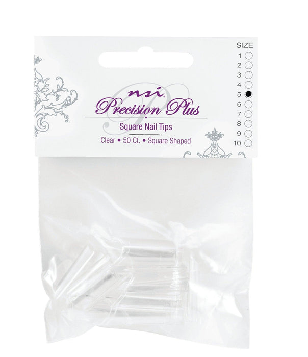 Clear ABS Square Tips 50 #3 - NSI NZ Ltd