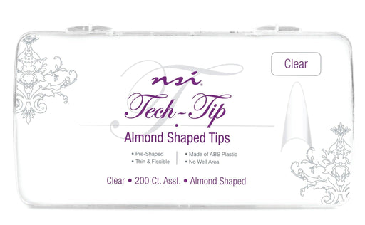 Tech-Tip Almond Clear Tips 200ct
