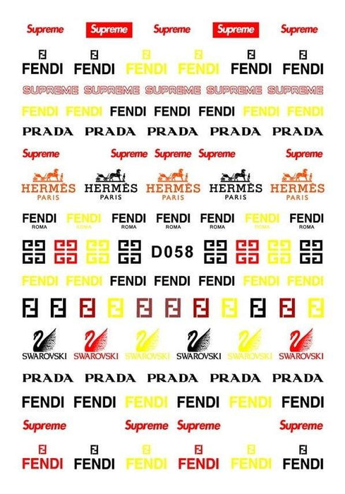D058 Designer Nail Stickers - NSI NZ Ltd