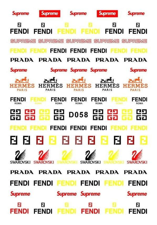 D058 Designer Nail Stickers - NSI NZ Ltd