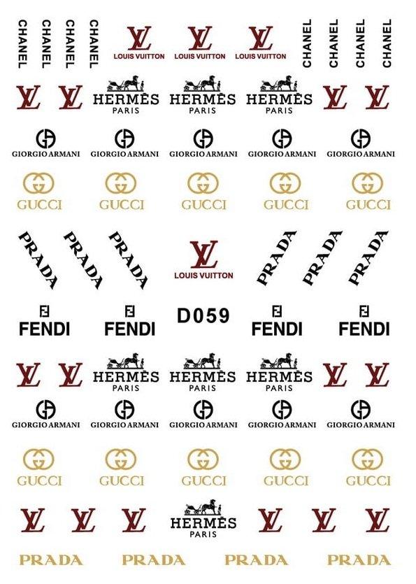 D059 Designer Nail Stickers - NSI NZ Ltd