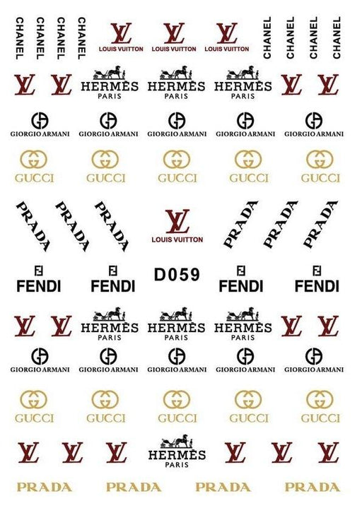 D059 Designer Nail Stickers - NSI NZ Ltd